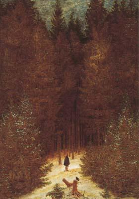 Caspar David Friedrich Chasseur in the Forest (mk10 Germany oil painting art